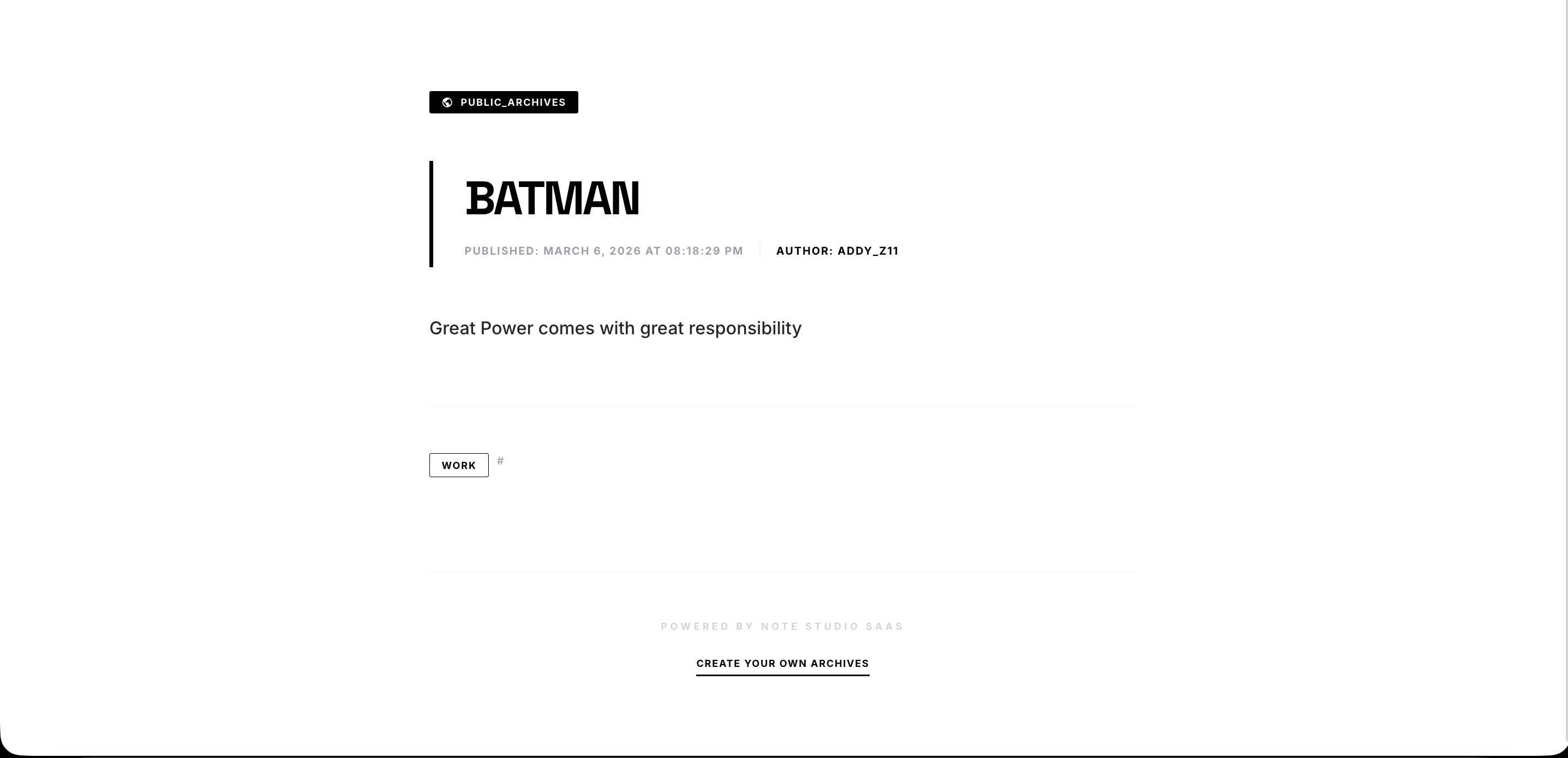 Note App Public Link