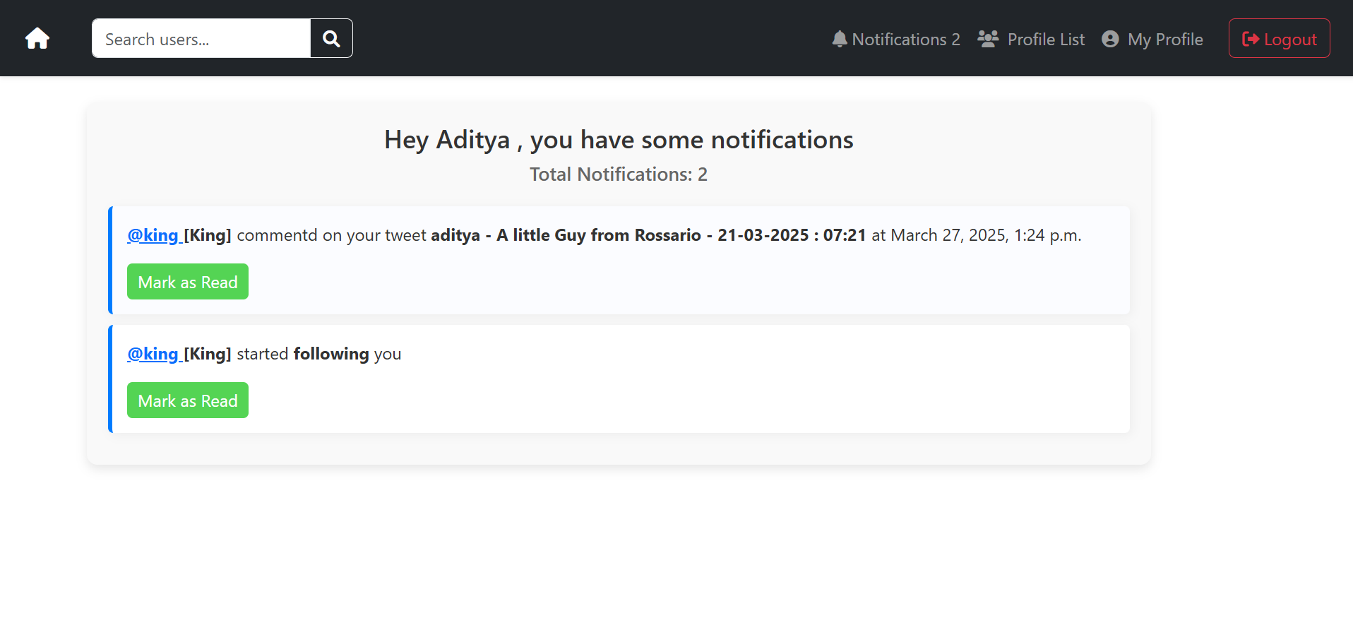 Thought Exchanger Notifications